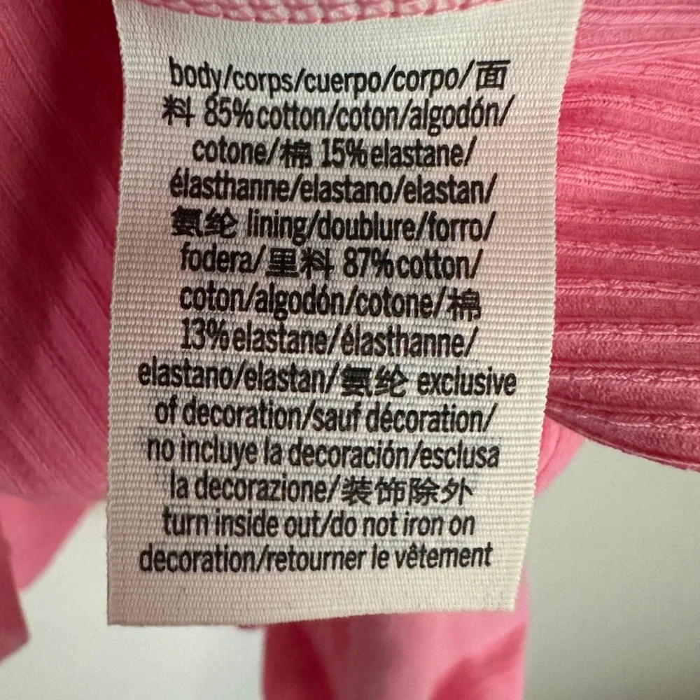 Pink Square-Neck Mini Dress - Picture 6 of 9